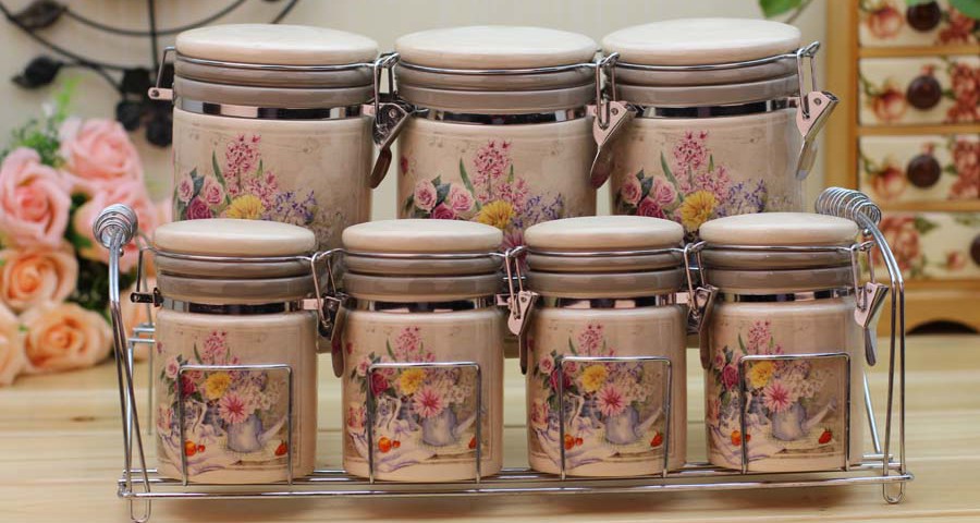 beautiful Kitchen ceramic canisters