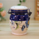 Blue Poppy Ceramic Kitchen Canisters