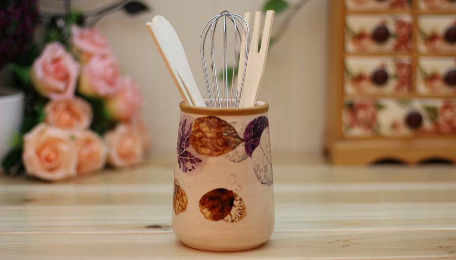 Ceramic utensil holders