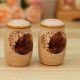 Falling Leaf ceramic salt and pepper shakers