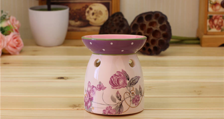 Floral Design Ceramic Oil Burner