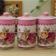 Forever Rose Love Ceramic Canisters