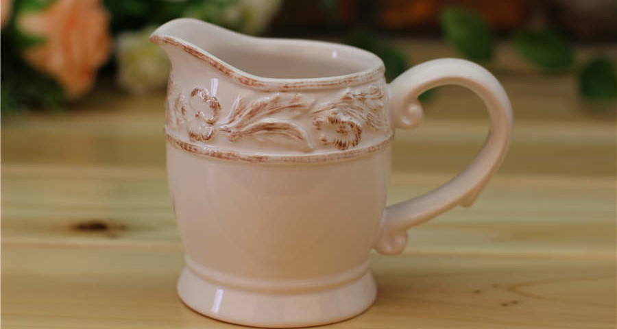 Hand Painted Ceramic Milk Jug