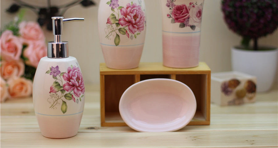 Just Like Your Tenderness Ceramic Bathroom Accessories Sets