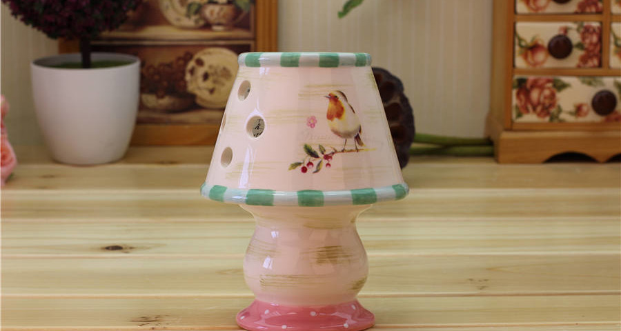 Lovely Bird Ceramic Lamp Oil Burner