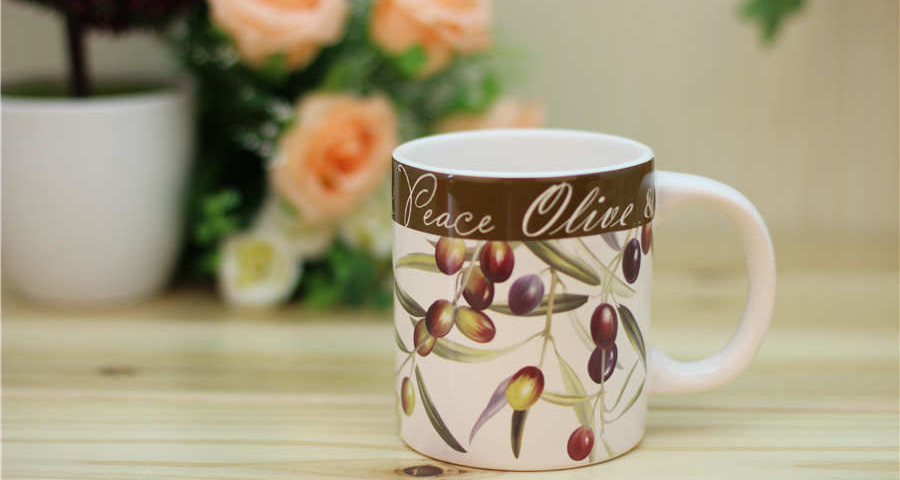 Olive ceramic mug